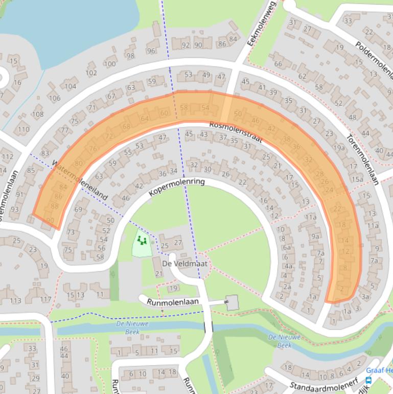 Kaart van postcodegebied 7241VR.