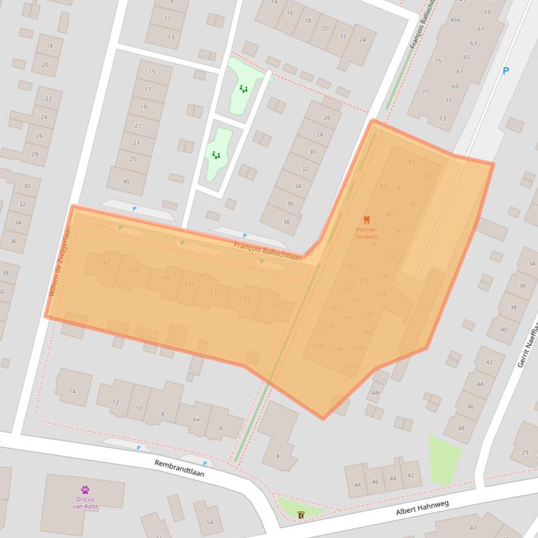 Kaart van postcodegebied 7242AS.