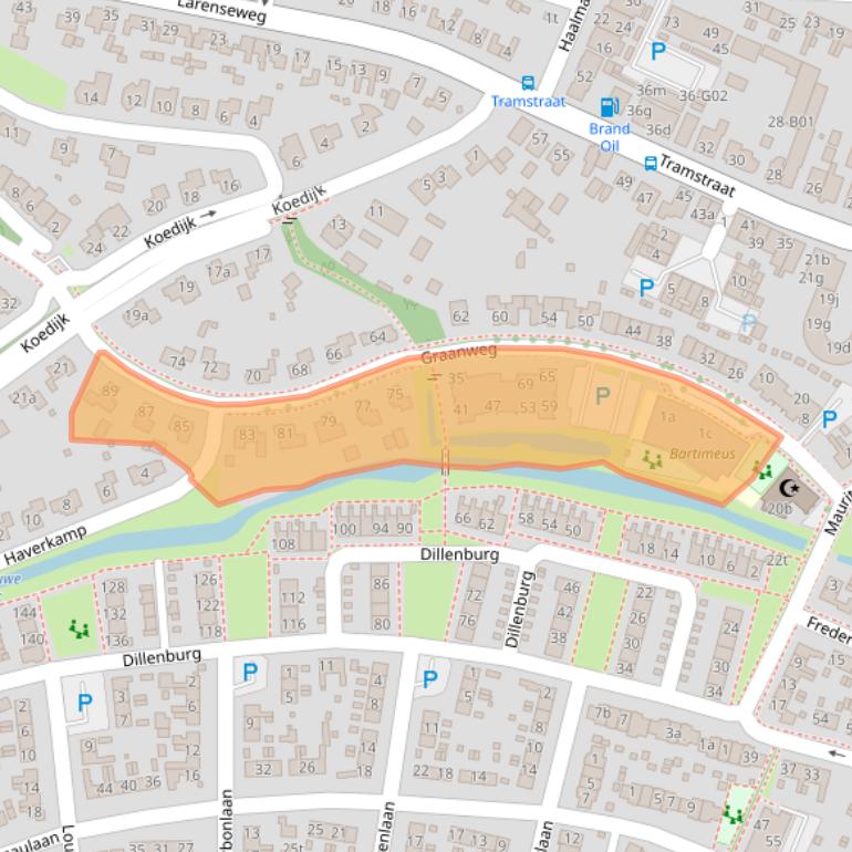 Kaart van postcodegebied 7242AT.