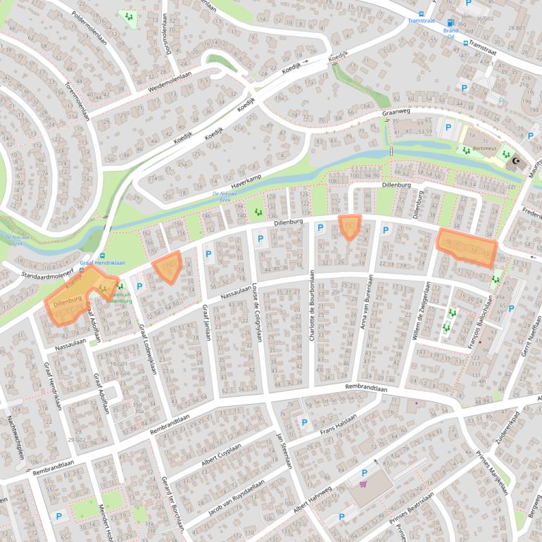 Kaart van postcodegebied 7242BA.