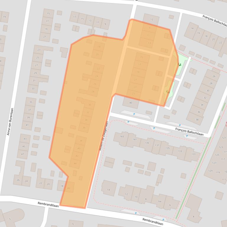 Kaart van postcodegebied 7242BJ.