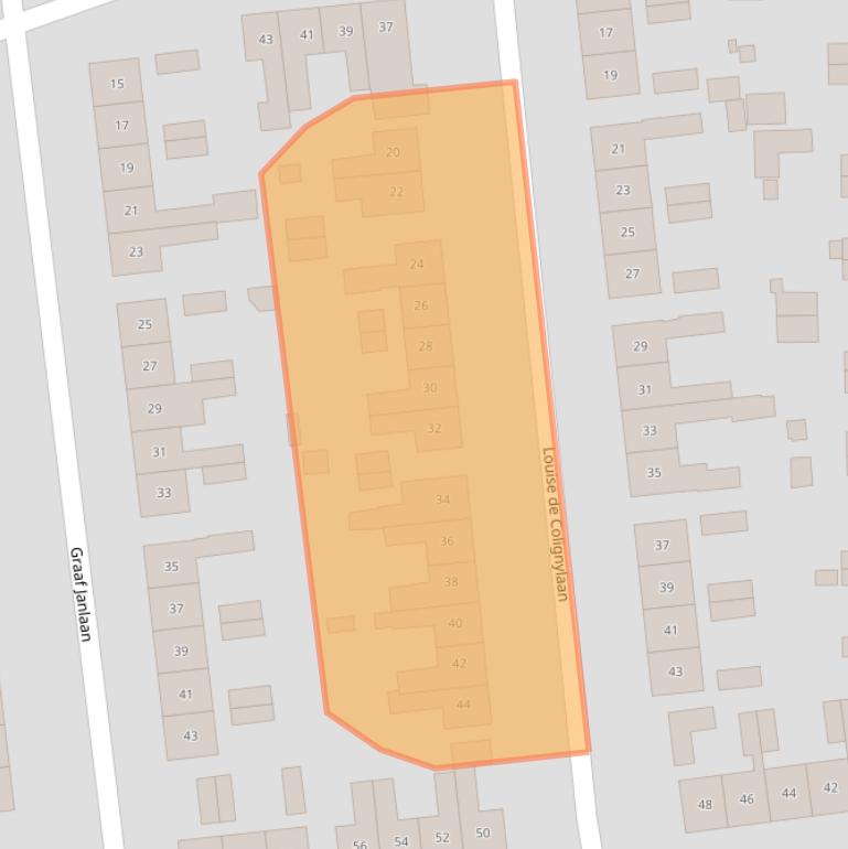 Kaart van postcodegebied 7242BV.