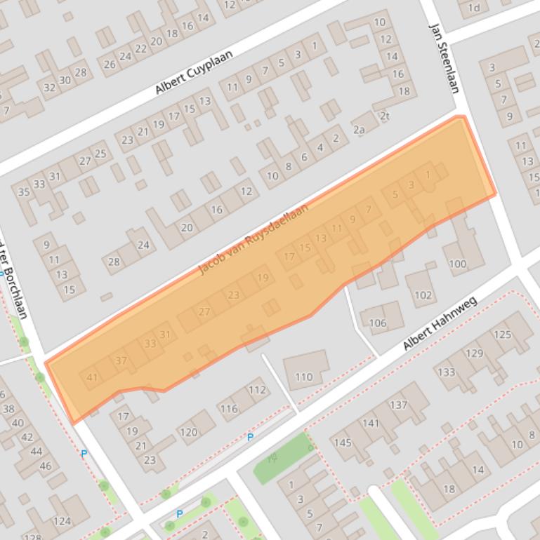 Kaart van postcodegebied 7242DN.