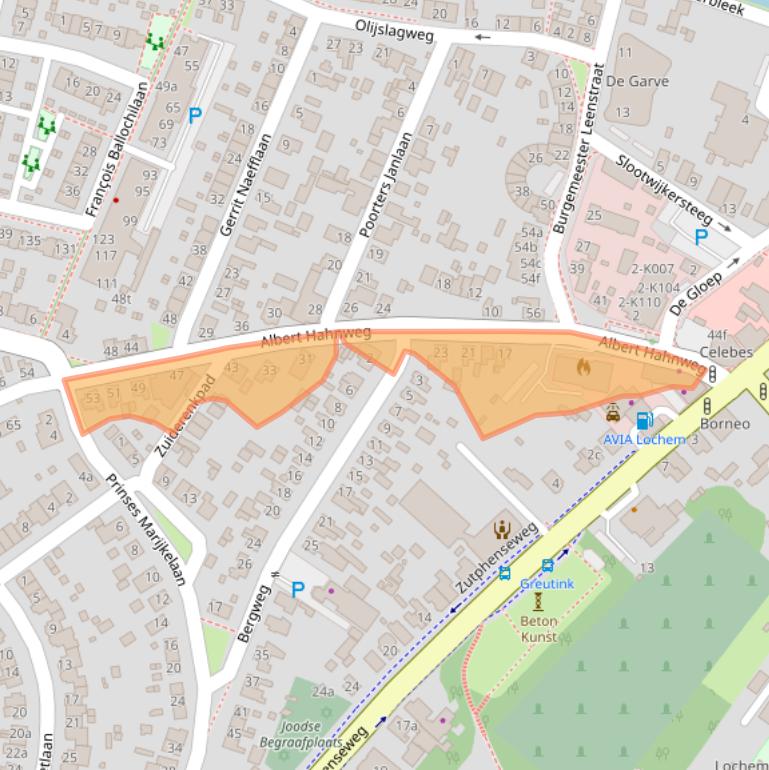 Kaart van postcodegebied 7242EA.