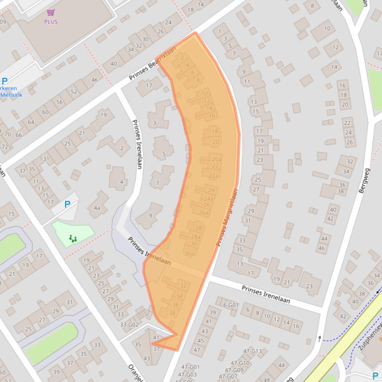 Kaart van postcodegebied 7242GC.