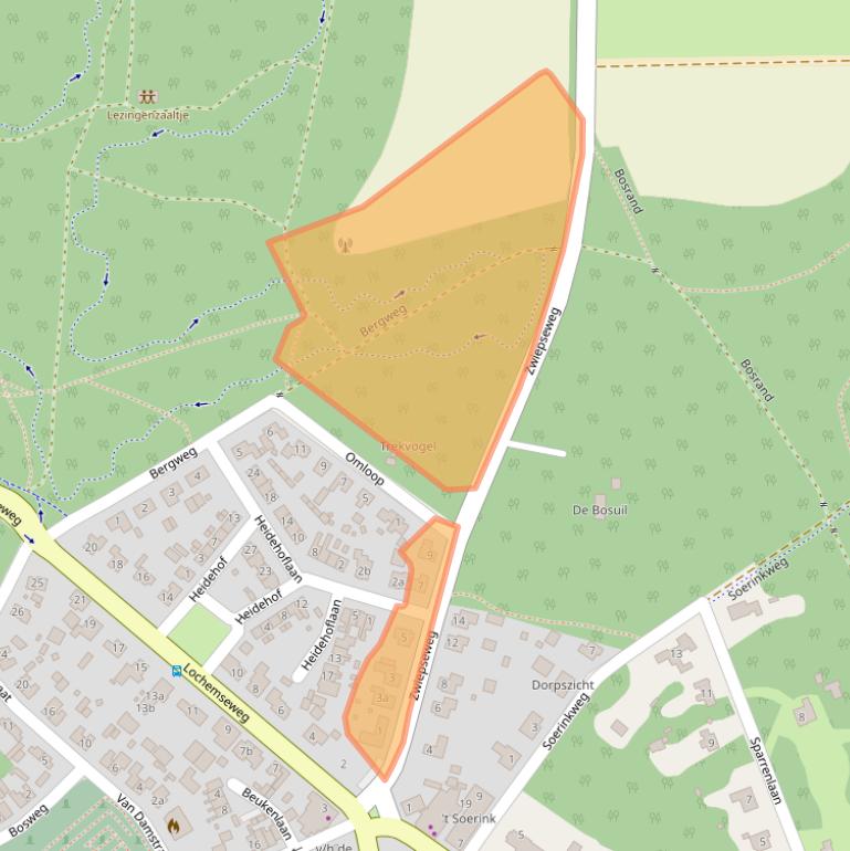 Kaart van postcodegebied 7244AJ.