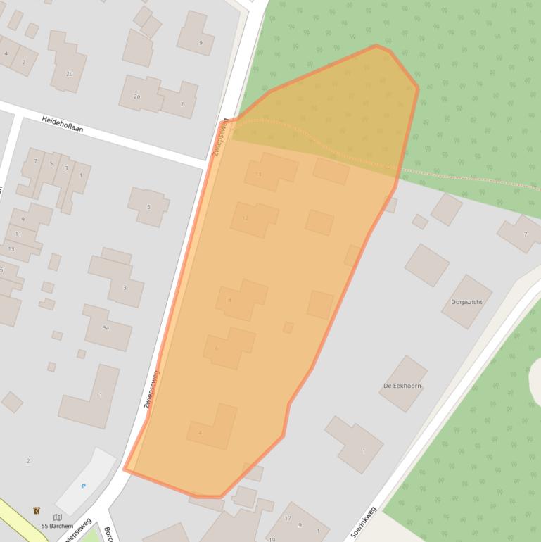 Kaart van postcodegebied 7244AK.