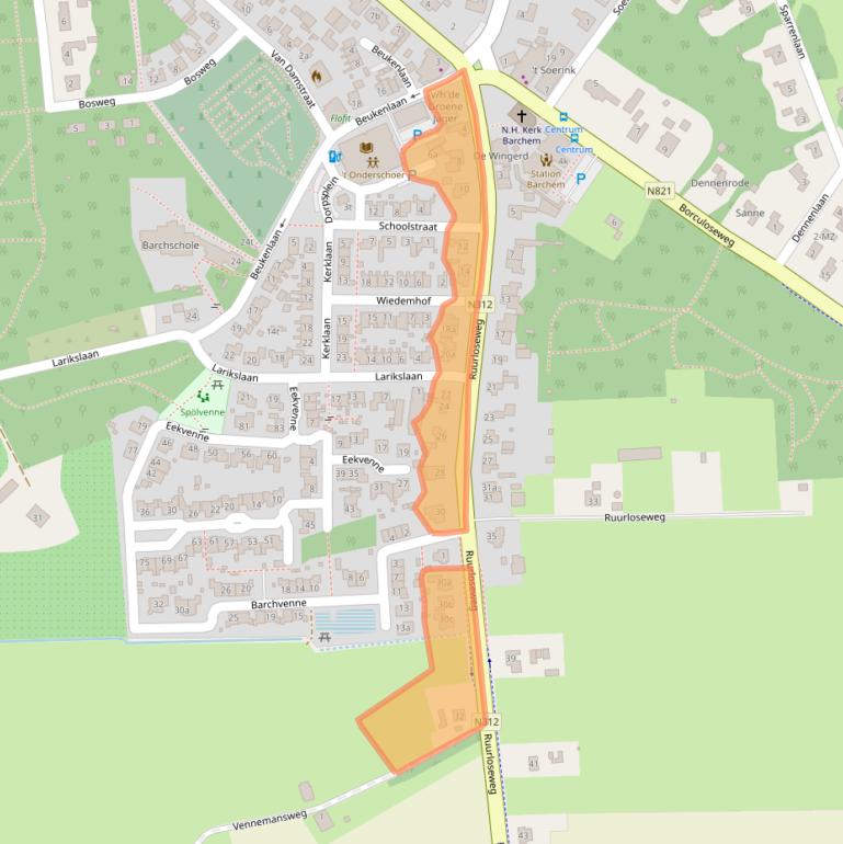 Kaart van postcodegebied 7244AV.