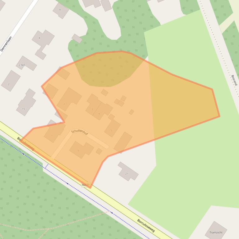 Kaart van postcodegebied 7244AX.