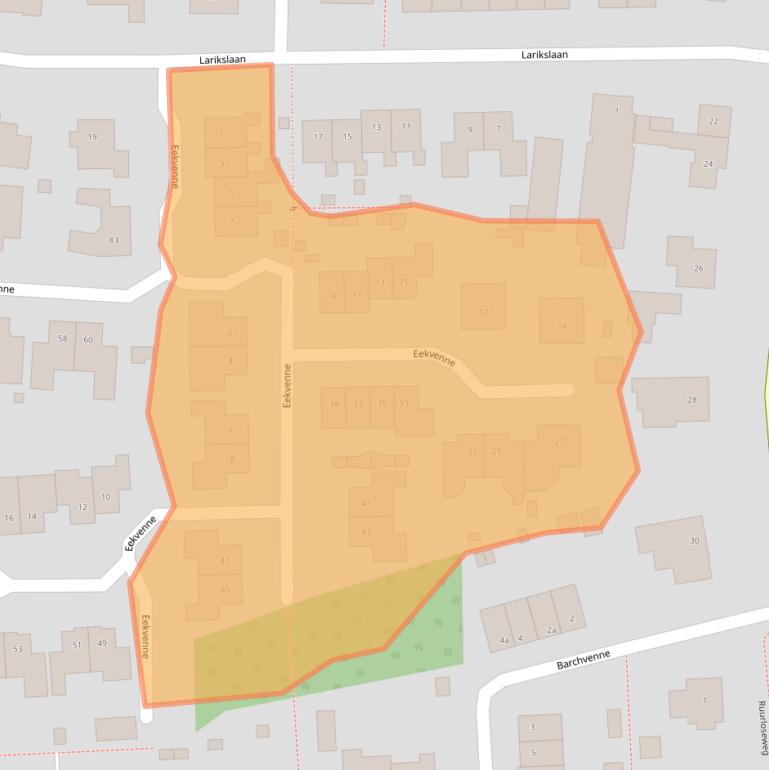 Kaart van postcodegebied 7244AZ.