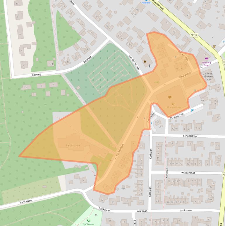 Kaart van postcodegebied 7244BB.