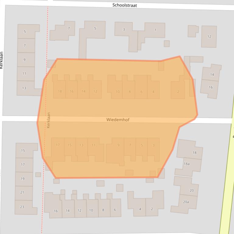 Kaart van postcodegebied 7244BE.
