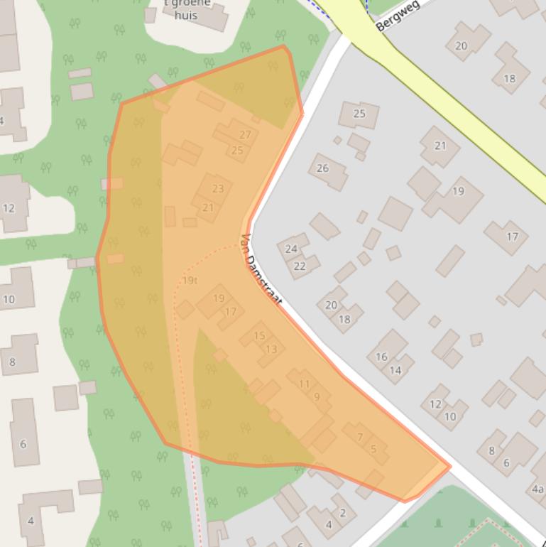 Kaart van postcodegebied 7244BH.