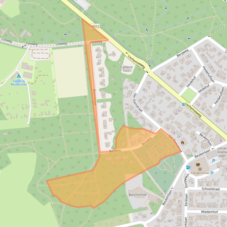 Kaart van postcodegebied 7244BK.