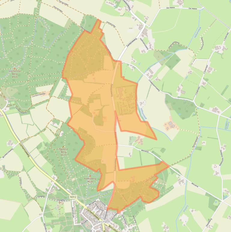 Kaart van postcodegebied 7244NA.