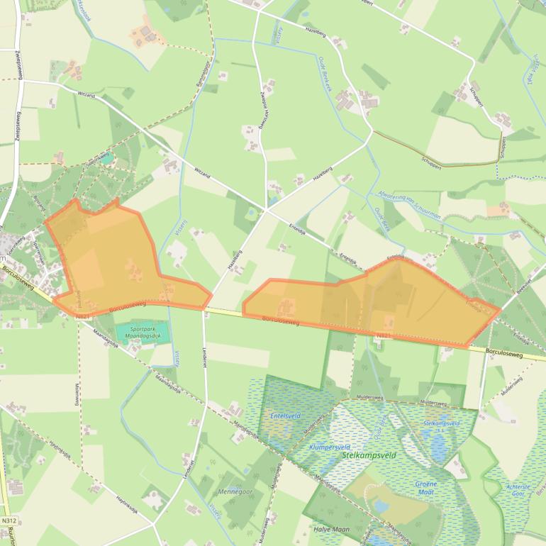 Kaart van postcodegebied 7244NM.