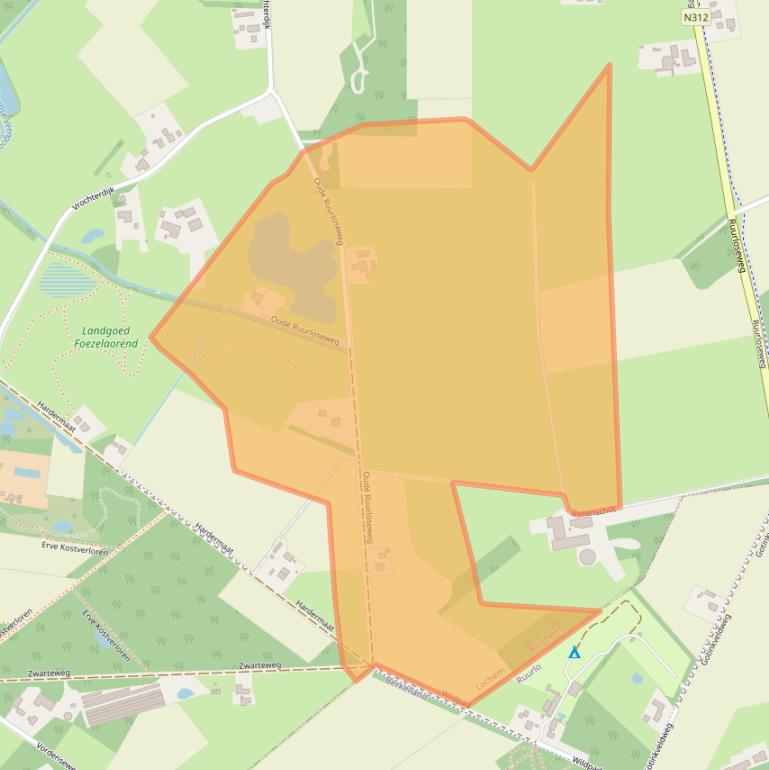 Kaart van postcodegebied 7244PK.