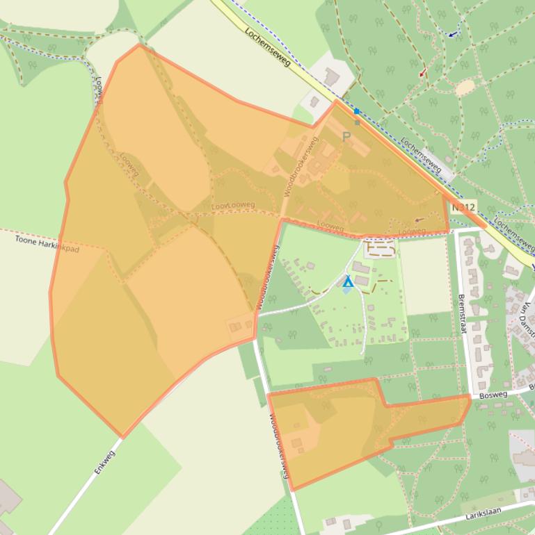 Kaart van postcodegebied 7244RB.