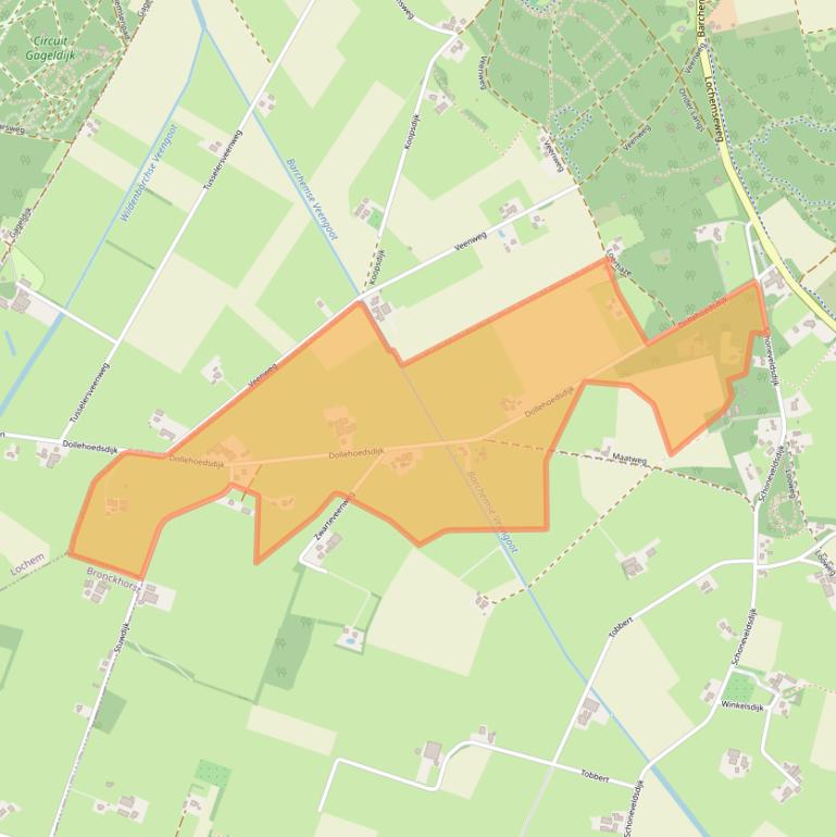 Kaart van postcodegebied 7244RM.