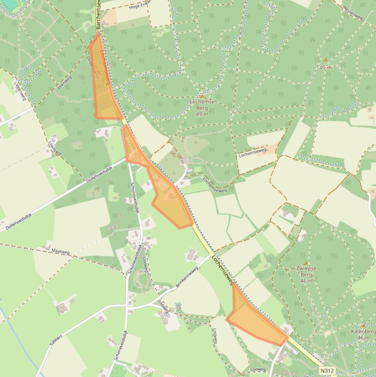 Kaart van postcodegebied 7244RR.