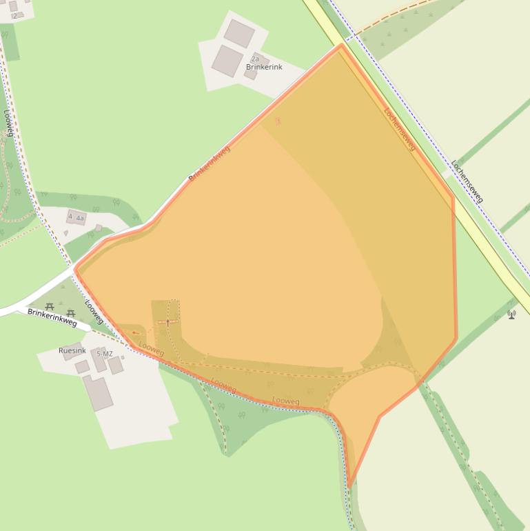 Kaart van postcodegebied 7244RV.