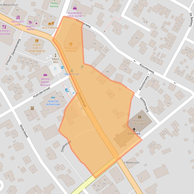 Kaart van postcodegebied 7245AK.