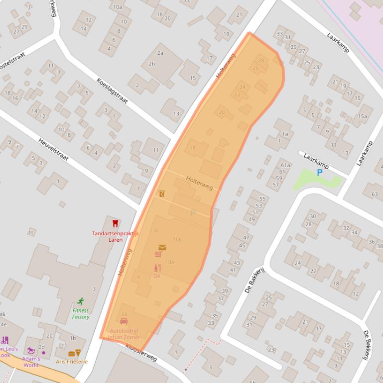 Kaart van postcodegebied 7245AM.