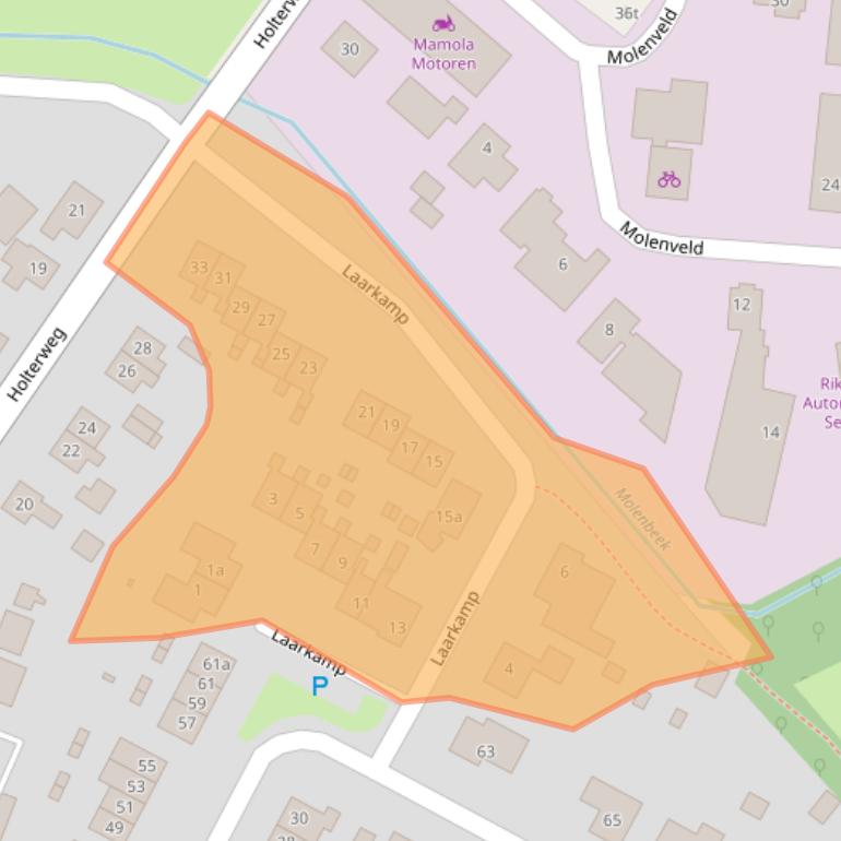 Kaart van postcodegebied 7245AP.