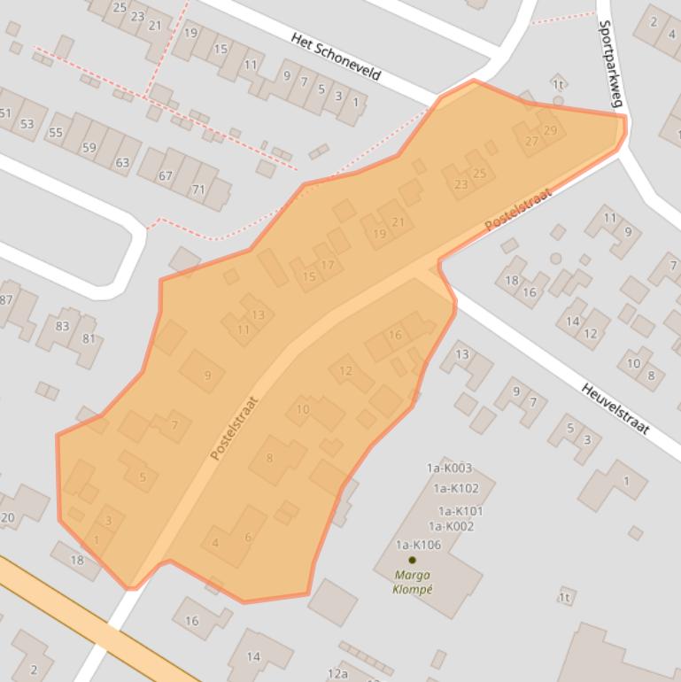 Kaart van postcodegebied 7245AV.