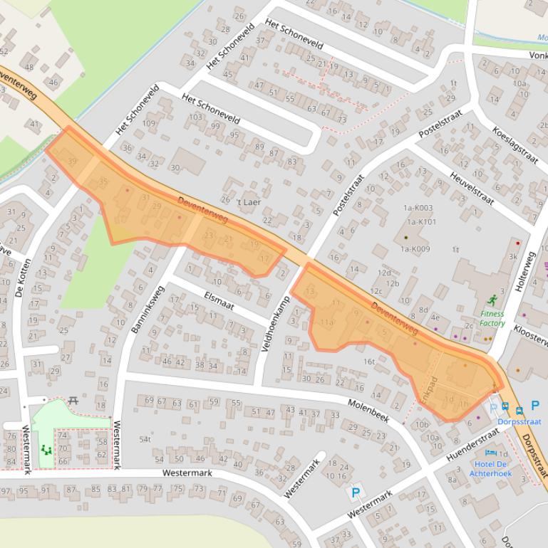 Kaart van postcodegebied 7245AW.