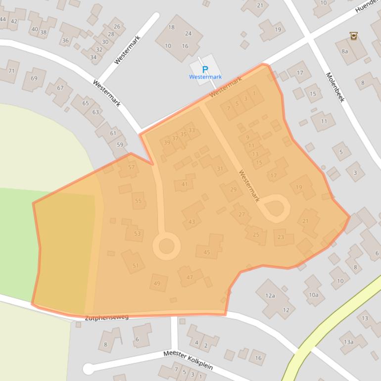 Kaart van postcodegebied 7245DA.