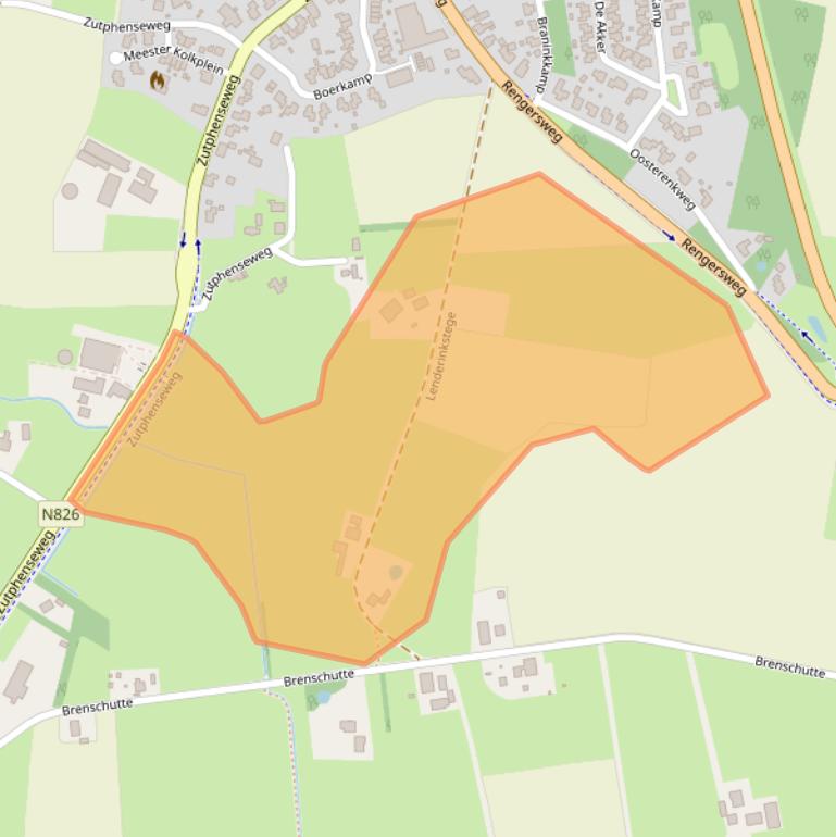 Kaart van postcodegebied 7245NC.