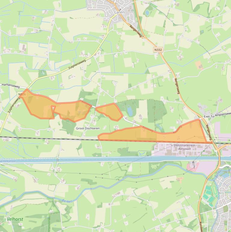 Kaart van postcodegebied 7245NK.
