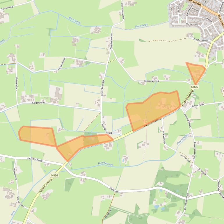 Kaart van postcodegebied 7245NS.