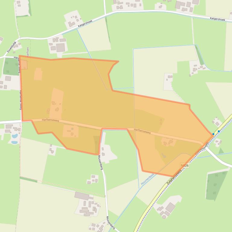 Kaart van postcodegebied 7245PA.