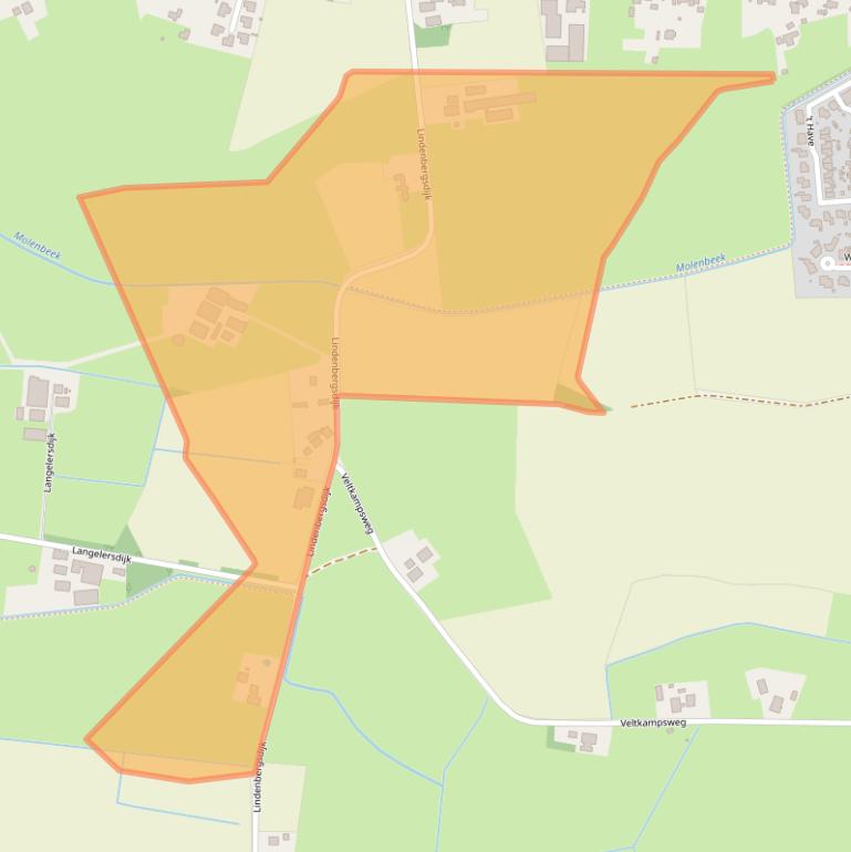 Kaart van postcodegebied 7245PD.