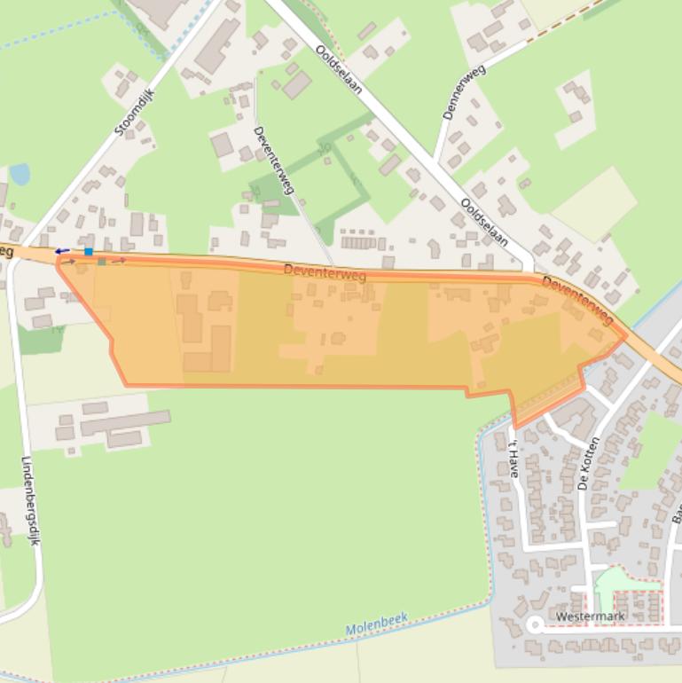 Kaart van postcodegebied 7245PJ.