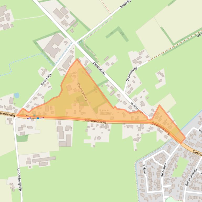 Kaart van postcodegebied 7245PK.