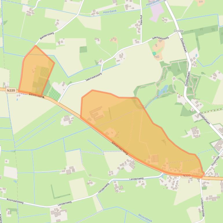 Kaart van postcodegebied 7245PM.