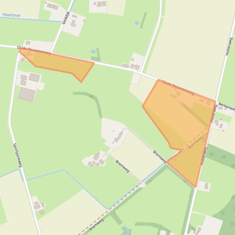 Kaart van postcodegebied 7245RC.