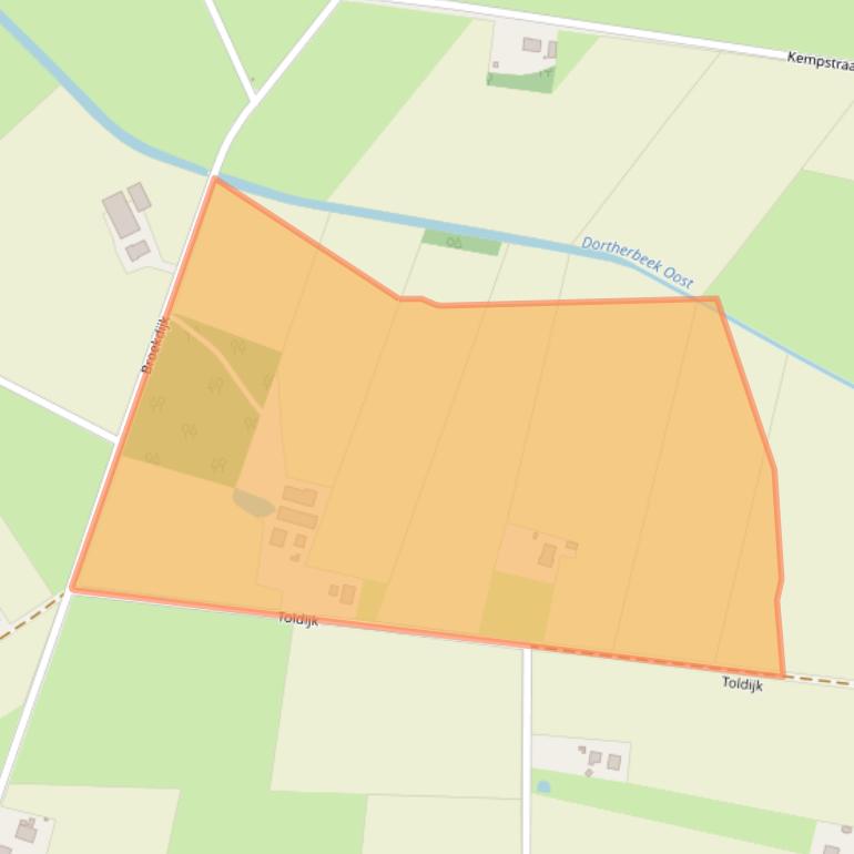 Kaart van postcodegebied 7245RG.