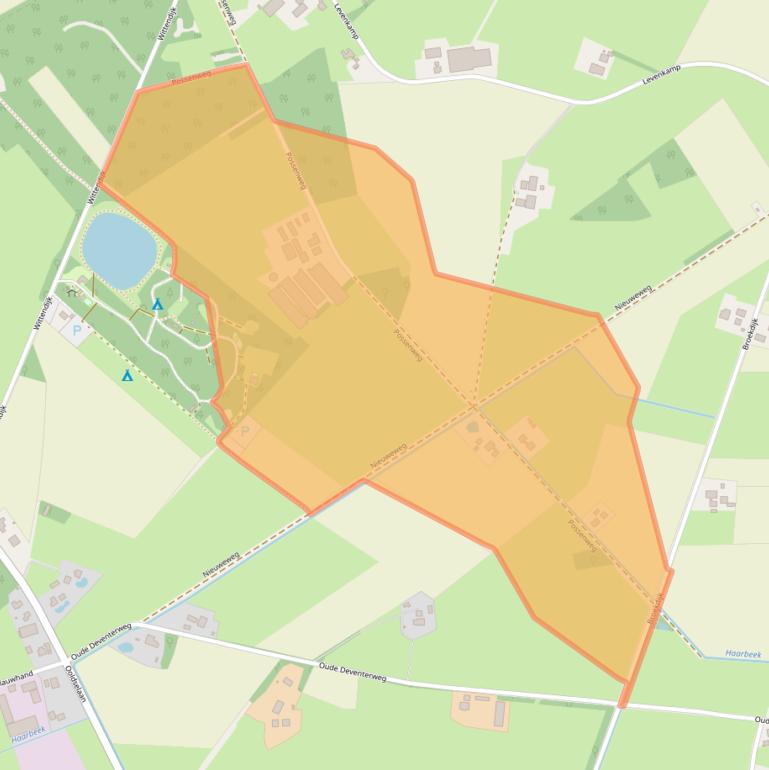 Kaart van postcodegebied 7245RJ.