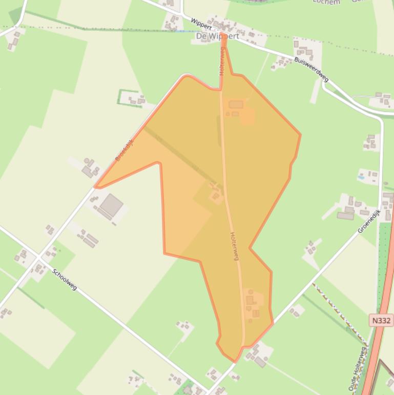 Kaart van postcodegebied 7245SR.