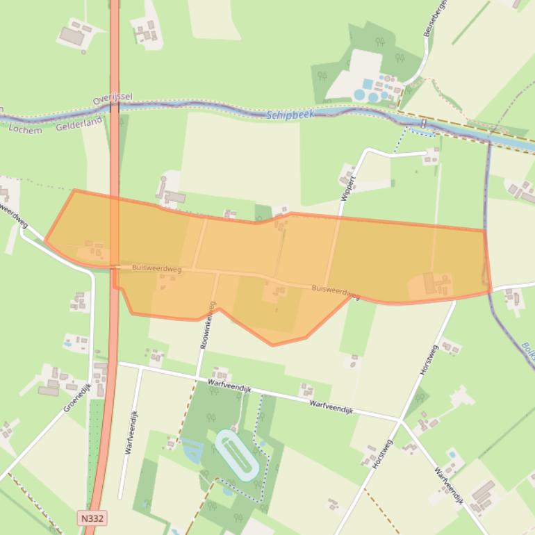 Kaart van postcodegebied 7245SW.