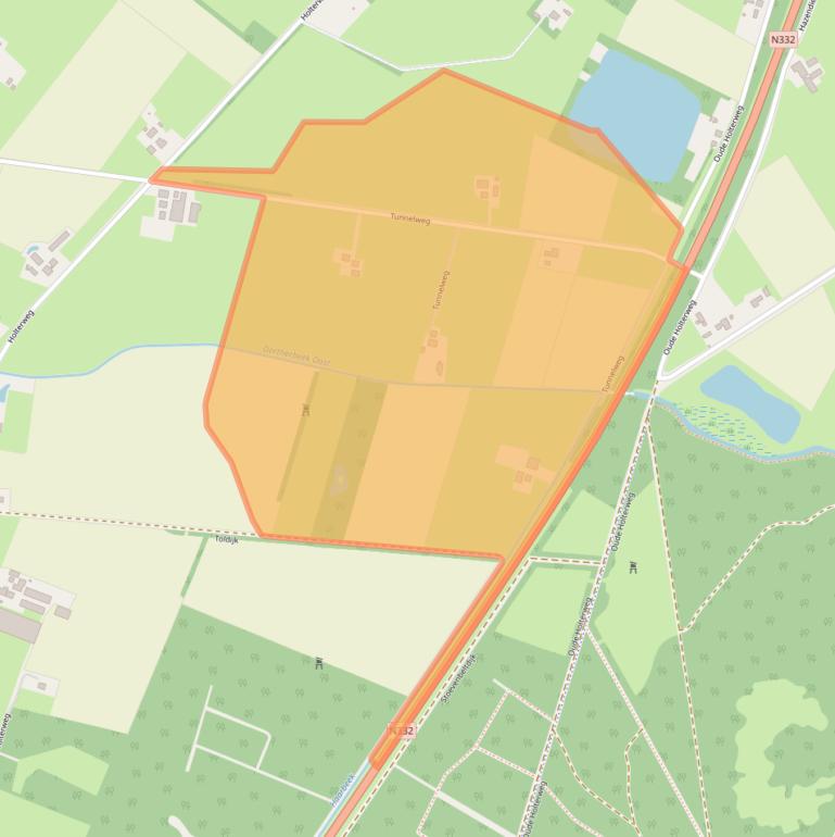 Kaart van postcodegebied 7245SX.