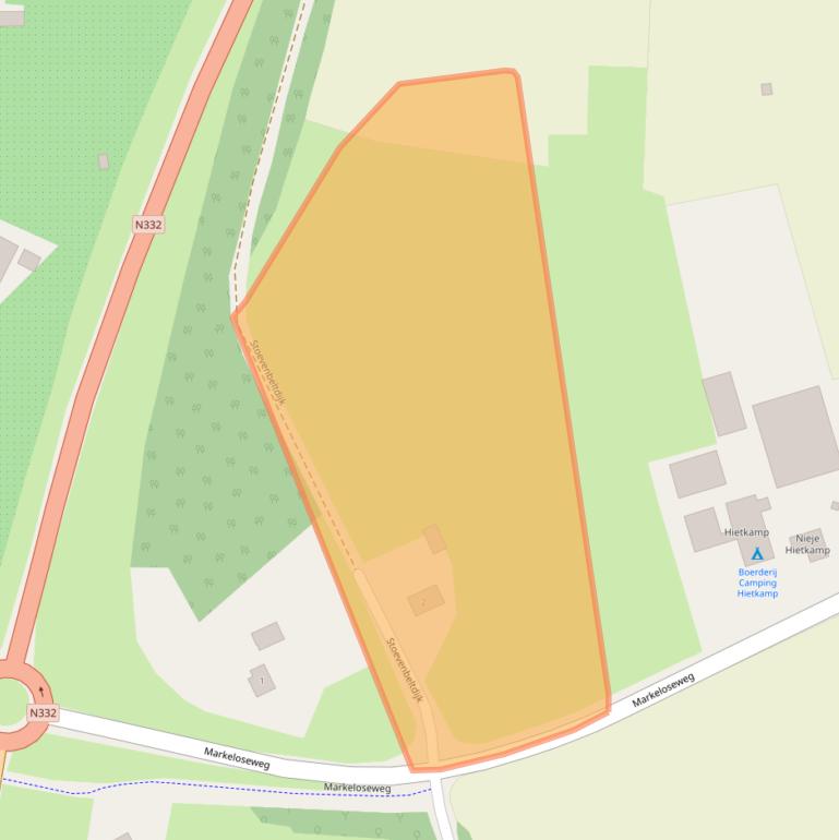 Kaart van postcodegebied 7245SZ.