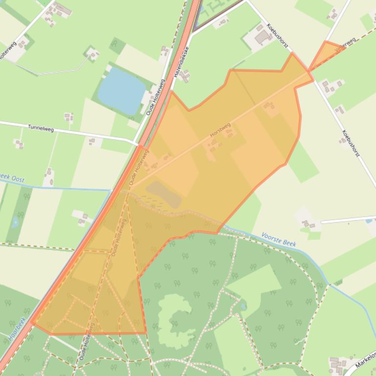 Kaart van postcodegebied 7245TB.