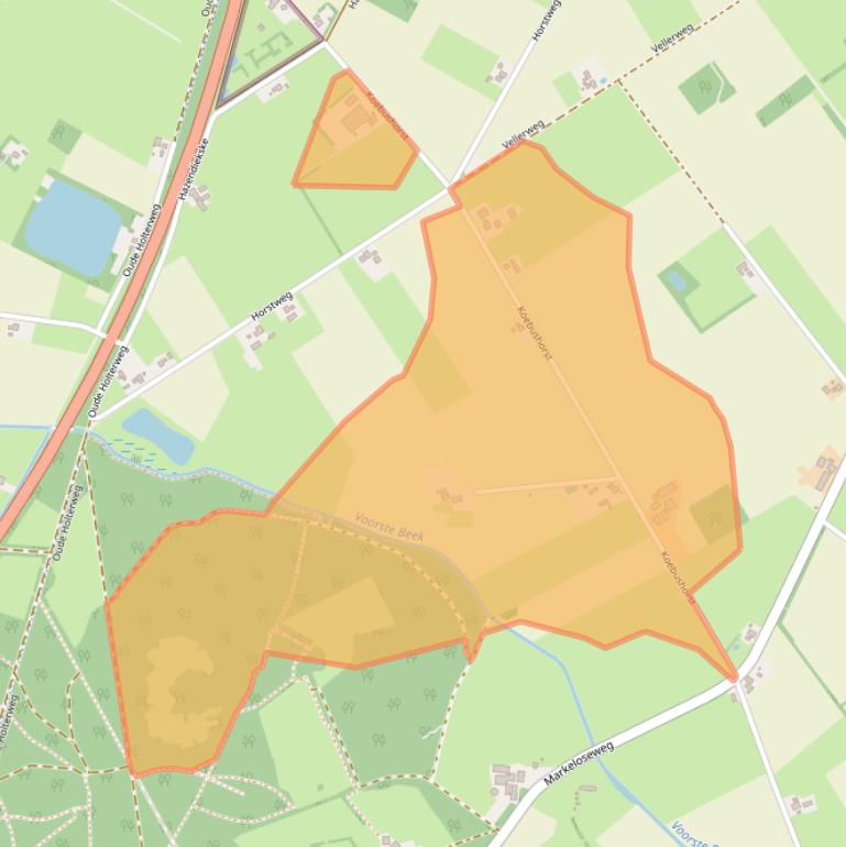 Kaart van postcodegebied 7245TC.