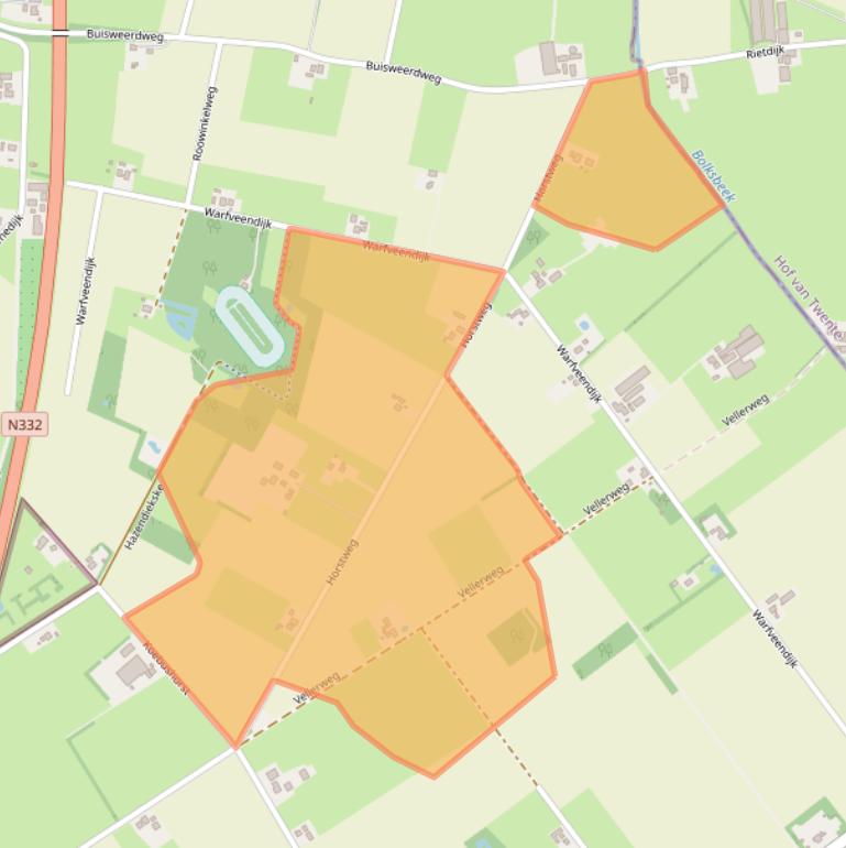 Kaart van postcodegebied 7245TE.