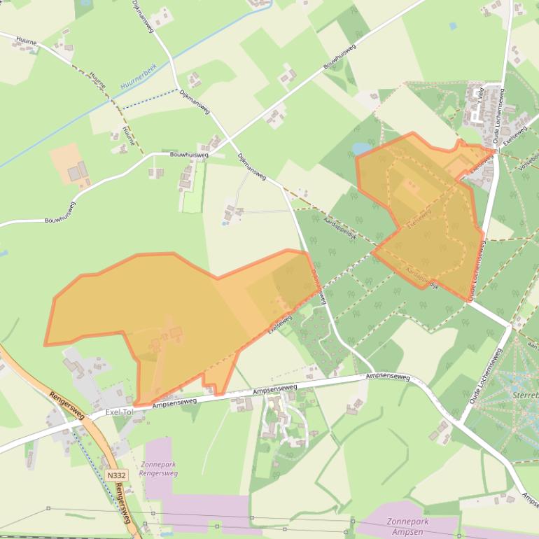 Kaart van postcodegebied 7245VC.